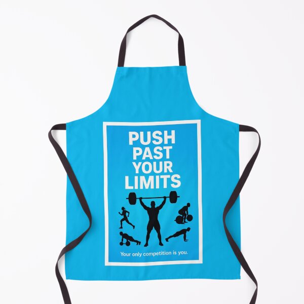 Item preview, Push Past Your Limits – Motivational Gym Fitness Poster designed and sold by Enea Kelo.