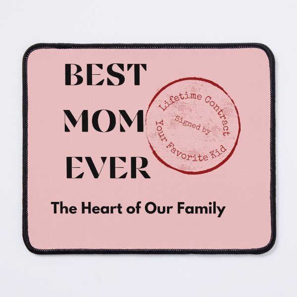 Item preview, Best Mom Ever – The Heart of Our Family | Official Lifetime Contract from Your Favorite Kid designed and sold by Mintiko2.