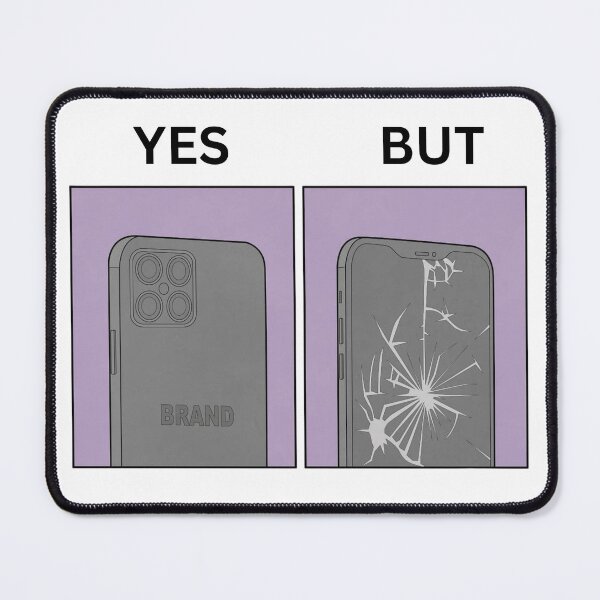 Item preview, Yes But Brand Phones Version - Thanksgiving, Christmas And Birthday Party Gift Ideas for Classic Memes Lovers and Fans designed and sold by Memeing Everything.