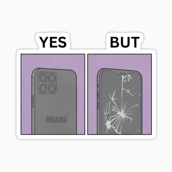 Item preview, Yes But Brand Phones Version - Thanksgiving, Christmas And Birthday Party Gift Ideas for Classic Memes Lovers and Fans designed and sold by Memeing Everything.