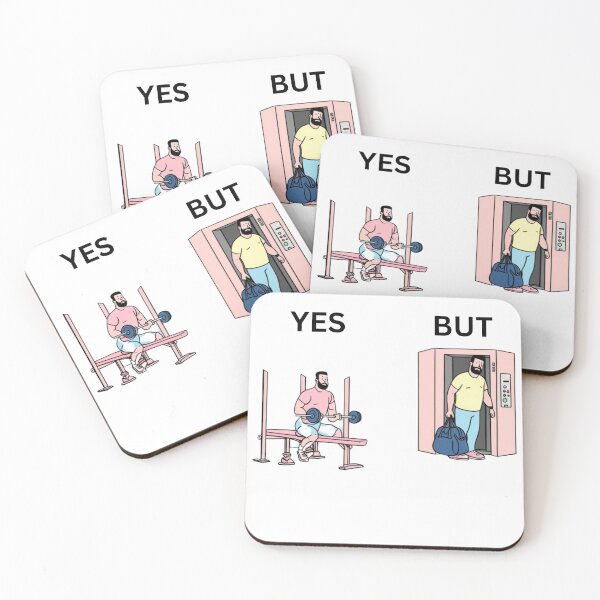 Item preview, Yes But Gym Version - Thanksgiving, Christmas And Birthday Party Gift Ideas for Classic Memes Lovers and Fans designed and sold by Memeing Everything.