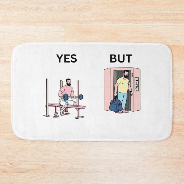 Item preview, Yes But Gym Version - Thanksgiving, Christmas And Birthday Party Gift Ideas for Classic Memes Lovers and Fans designed and sold by Memeing Everything.
