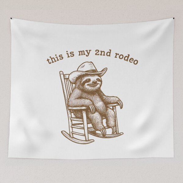 Item preview, This Is My 2nd Rodeo Sloth Cowboy designed and sold by k3rstman1.