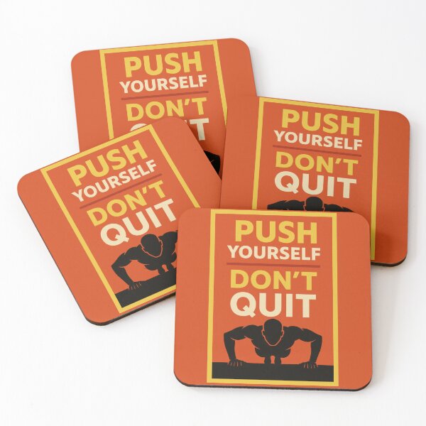 Item preview, Push Yourself Don’t Quit – Motivational Gym Workout Poster designed and sold by Enea Kelo.