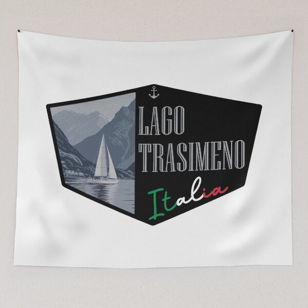 Item preview, Lago Trasimeno, Lake Trasimeno, Italian lake designed and sold by Wanderful-roads.