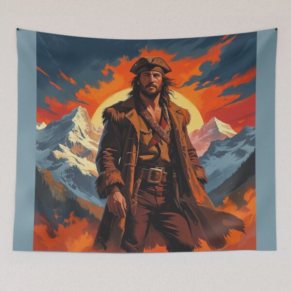 Item preview, Davy Crockett – Epic Wild Frontier Sunset Art designed and sold by jelonkaa.