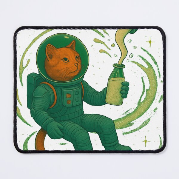 Item preview, Milky Wayfarer – The Space Cat on a Dairy Mission designed and sold by SpaceScream.