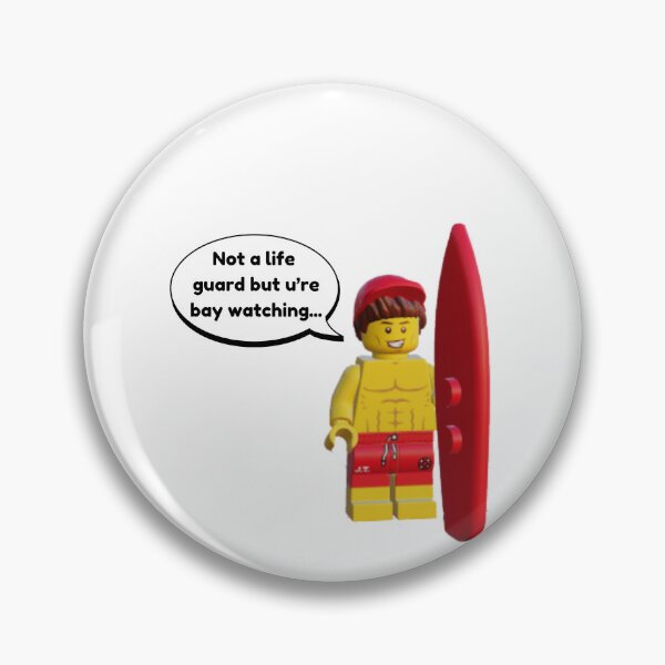 Item preview, Funny Lifeguard Lego Man - Funny Frat Quotes designed and sold by Bella-Bear.