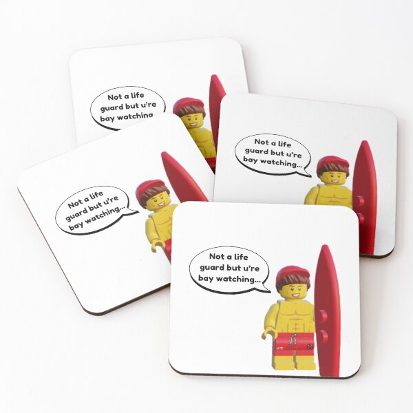 Item preview, Funny Lifeguard Lego Man - Funny Frat Quotes designed and sold by Bella-Bear.