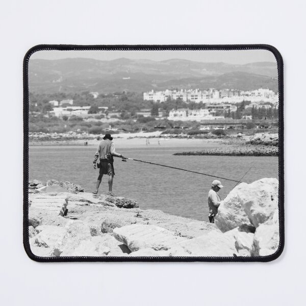Item preview, Fishing Tavira Black And White designed and sold by eddiebarronshop.