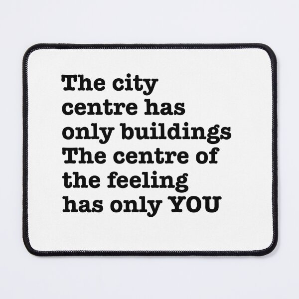 Item preview, The Centre OF Feeling Quote – LoveTypography Design designed and sold by zubinshi.