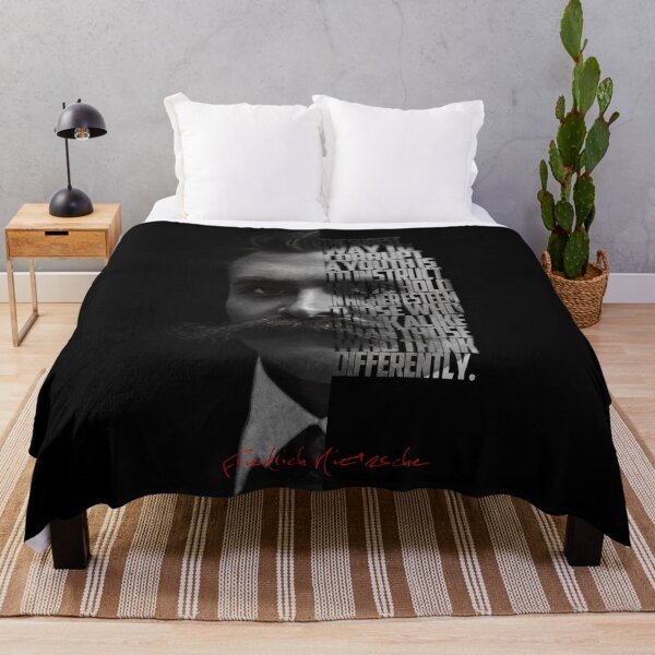 Item preview, Friedrich Nietzsche Portrait – Monochrome Minimalist Philosopher Art designed and sold by Enea Kelo.