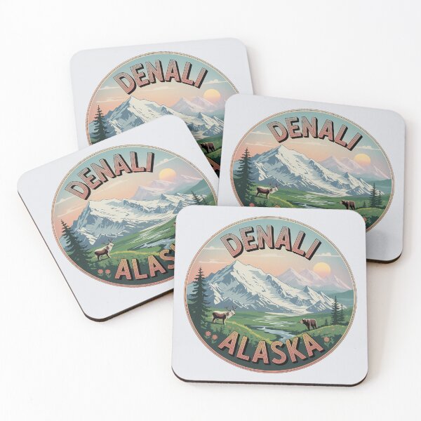 Item preview, Retro Denali National Park Alaska Sticker designed and sold by Horizon Tales.