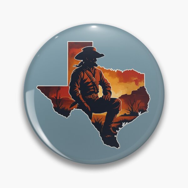 Item preview, Davy Crockett Texas Cowboy – Wild West Sunset Silhouette Art designed and sold by jelonkaa.
