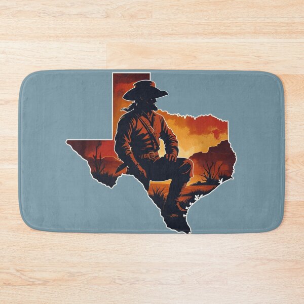 Item preview, Davy Crockett Texas Cowboy – Wild West Sunset Silhouette Art designed and sold by jelonkaa.