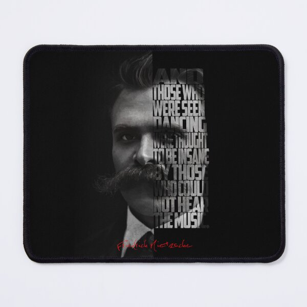 Item preview, Friedrich Nietzsche Portrait – Monochrome Minimalist Philosopher Art designed and sold by Enea Kelo.