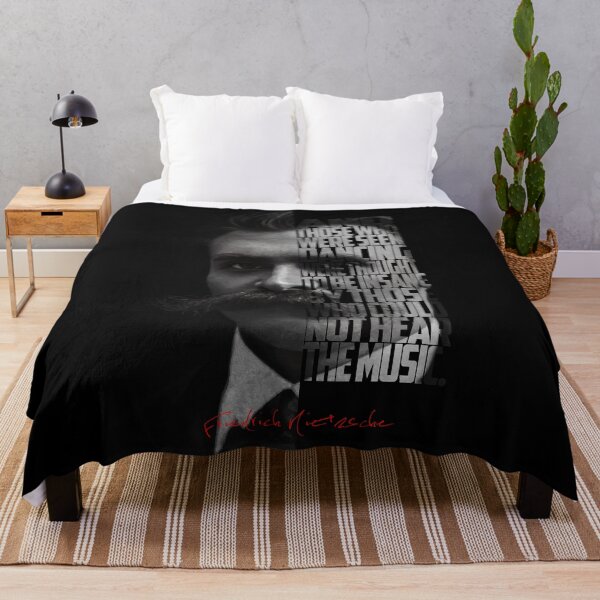 Item preview, Friedrich Nietzsche Portrait – Monochrome Minimalist Philosopher Art designed and sold by Enea Kelo.