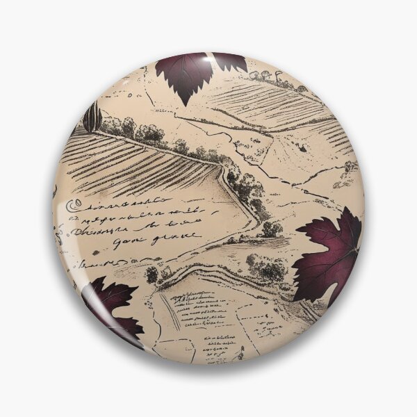Item preview, The Vineyard Map – Notes in Wine and Leaf designed and sold by Deezyned.