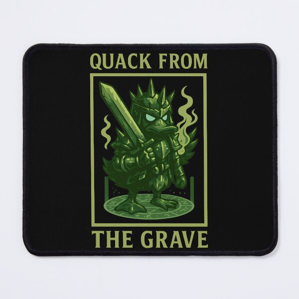 Item preview, Quack from the Grave – Undead Duck Warrior Fantasy Parody designed and sold by TeeTimeTreasure.