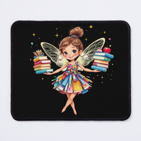 Item preview, Back to School Fairy PNG, High school Sublimation, Cute Student Art Print designed and sold by TheGaliyaStudio.