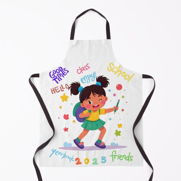 Item preview, Happy Back to School Girl Illustration designed and sold by mayadesignshop.
