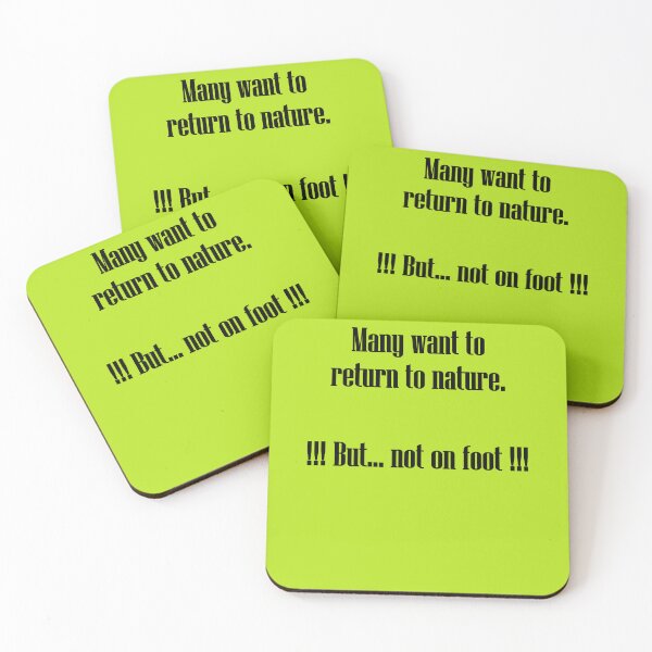 Item preview, Art by Mike Back to nature - but not on foot. Funny saying for climate activists and nature. designed and sold by allartbymike.