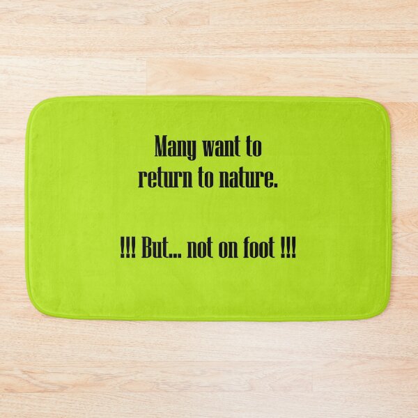 Item preview, Art by Mike Back to nature - but not on foot. Funny saying for climate activists and nature. designed and sold by allartbymike.