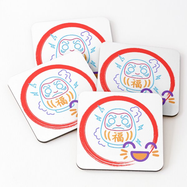 Item preview, Electric Daruma and Cosmic Smile designed and sold by KRISS DEL - STUDIO.