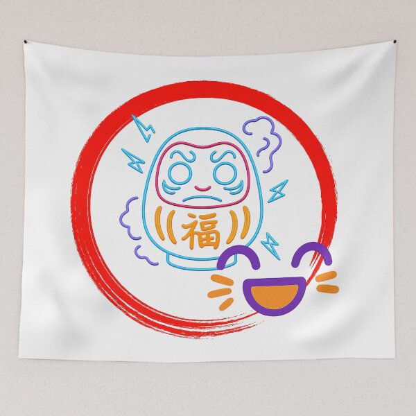 Item preview, Electric Daruma and Cosmic Smile designed and sold by KRISS DEL - STUDIO.