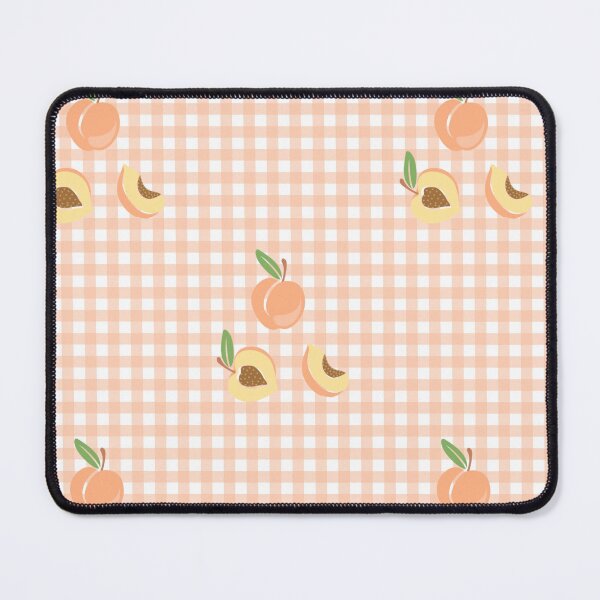 Item preview, Peach Fuzz Gingham Pattern Illustration – Sweet and Soft Pastel Peach designed and sold by ViDESIGN-Vita.