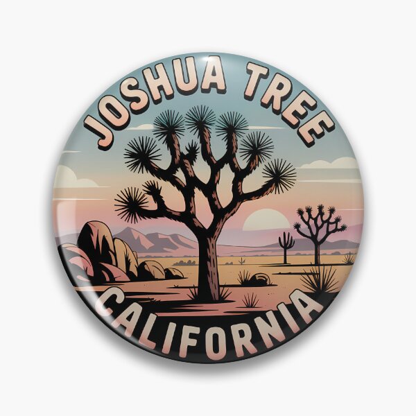 Artikelvorschau, Retro Joshua Tree Nationalpark Kalifornien Sticker entworfen und verkauft von Horizon Tales.