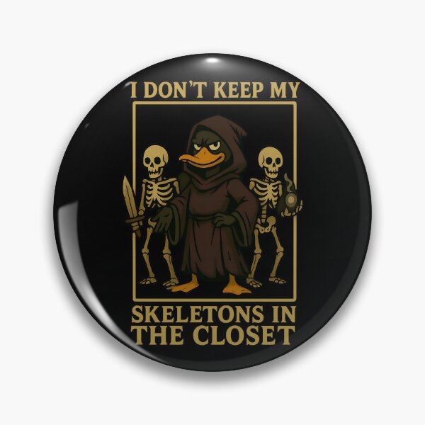 Artikelvorschau, Ich behalte meine Leichen nicht im Keller – Lustiges Nekromanten-Enten-Design entworfen und verkauft von TeeTimeTreasure.