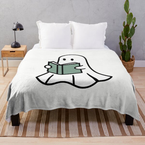 Item preview, Cute Halloween Ghost Reading Books – Spooky Book Lover Gift for Readers & Librarians designed and sold by HalloweenGift.