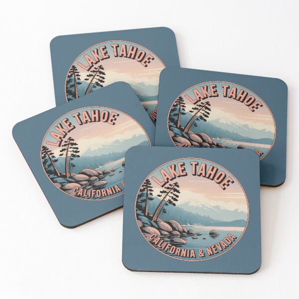 Item preview, Retro Lake Tahoe California Sticker designed and sold by Horizon Tales.