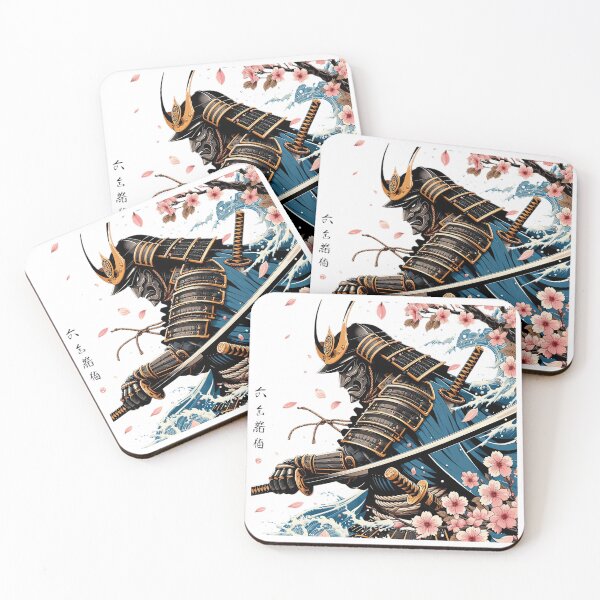 Item preview, Japanese samurai in the wave  designed and sold by DigitalArtTK.