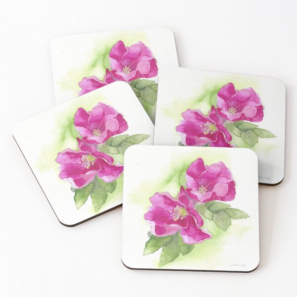 Item preview, dune rose, rosehip, watercolor painting designed and sold by Sandra  Steinke.