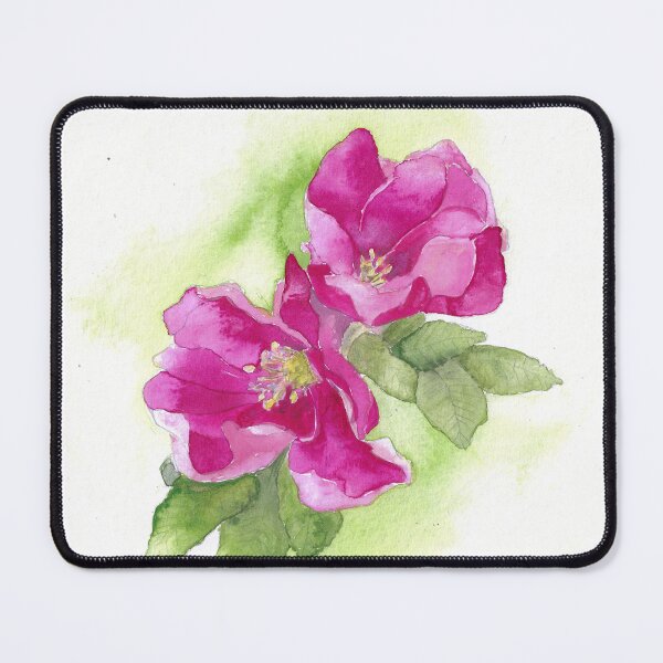 Item preview, dune rose, rosehip, watercolor painting designed and sold by Sandra Steinke.