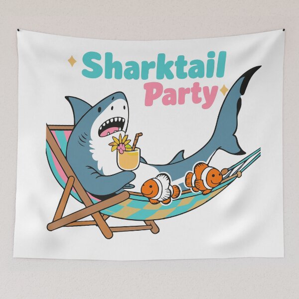 Item preview, Sharktail Party designed and sold by Uglyandcute.