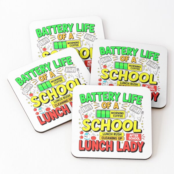 Item preview, Battery Life Of A School Lunch Lady, Funny, Cafeteria designed and sold by Teetreasure2.