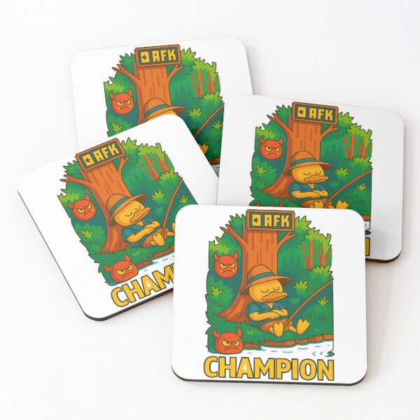 Item preview, AFK Champion – Funny Sleeping Duck Fishing Gamer Design designed and sold by TeeTimeTreasure.