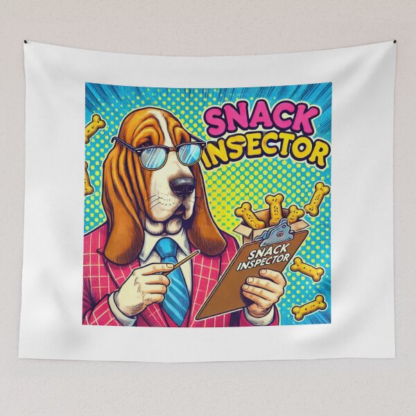 Item preview,  Dapper Dog Snack Inspector in Action designed and sold by purrfectprints2025 .