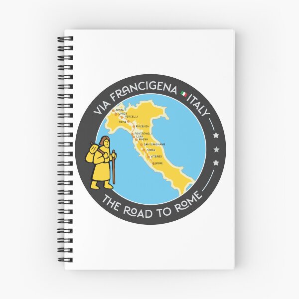 Item preview, VIA FRANCIGENA,ITALY MAP ROUTE, THE  ROAD  TO ROME shirt/sticker and more designed and sold by designkb.