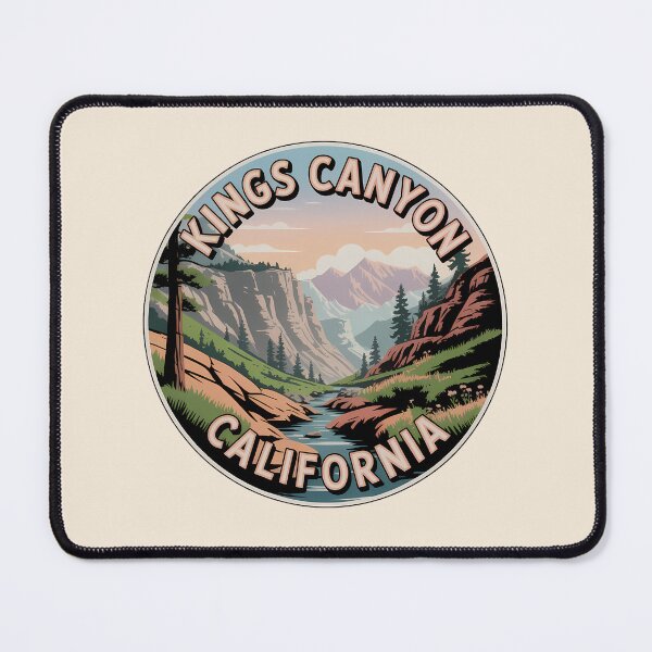 Item preview, Retro Kings Canyon National Park California Sticker designed and sold by Horizon Tales.