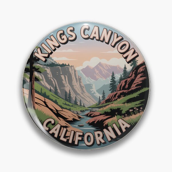 Item preview, Retro Kings Canyon National Park California Sticker designed and sold by Horizon Tales.