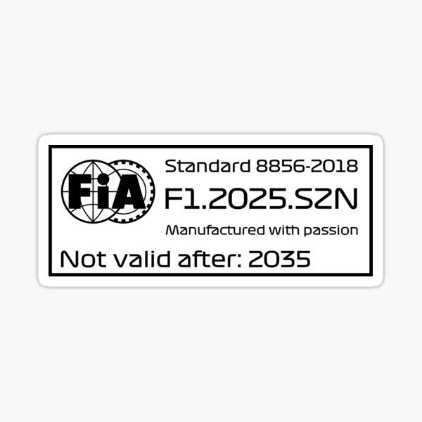 Item preview, FIA "Manufactured with passion" 2025 Black stamp of conformity designed and sold by MayNinO.