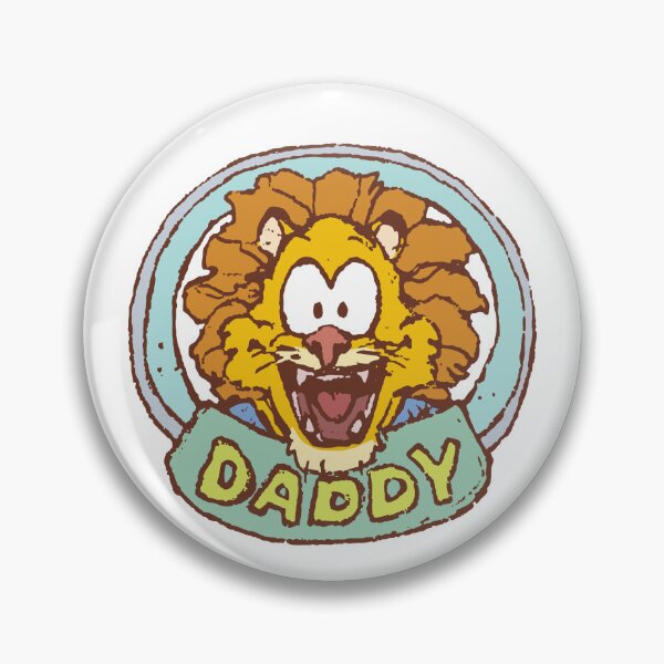 Item preview, Funny Lion Daddy Cartoon - Blue Edition designed and sold by DW_create.