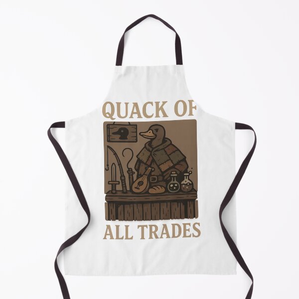 Item preview, Quack of All Trades – Funny Merchant Duck RPG Pun designed and sold by TeeTimeTreasure.