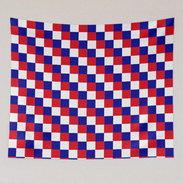 Item preview, Checker pattern with France flag colour designed and sold by santoshputhran.