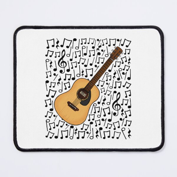 Item preview, Acoustic Guitar Musical Notes Guitarist Music Teacher Musician designed and sold by doodlerob.