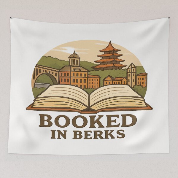 Item preview, Booked in Berks – Reading PA Skyline & Pretzel Pride designed and sold by Globalcitytees.